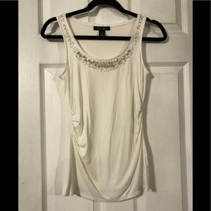 White House Black Market Embellished Tank NWOT